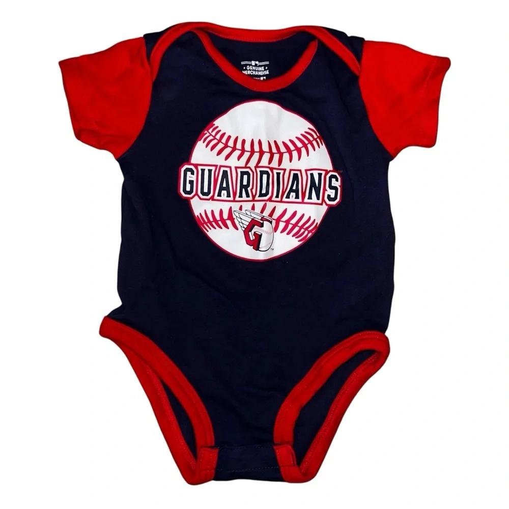 MLB Genuine Merchandise Baby Onesie Cleveland Guardians Size 18 Months
